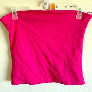 Pink tube top
